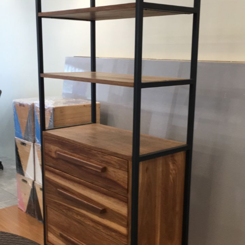 Mninga shelf with 3 drawers