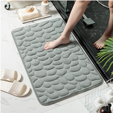Load image into Gallery viewer, Cobblestone embossed bathroom mat non-slip
