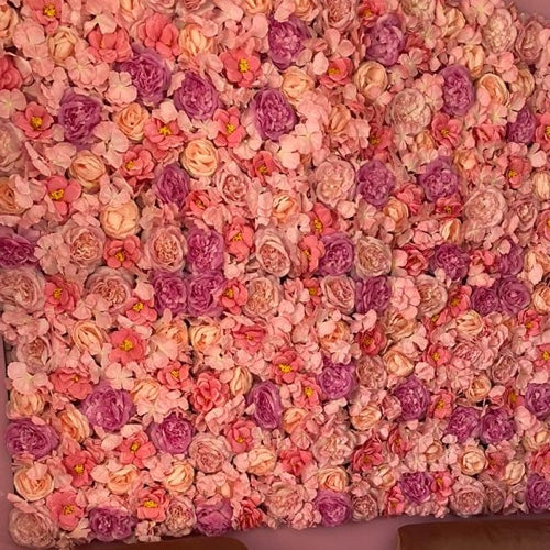 Pink flower wall 40x60cm 66775