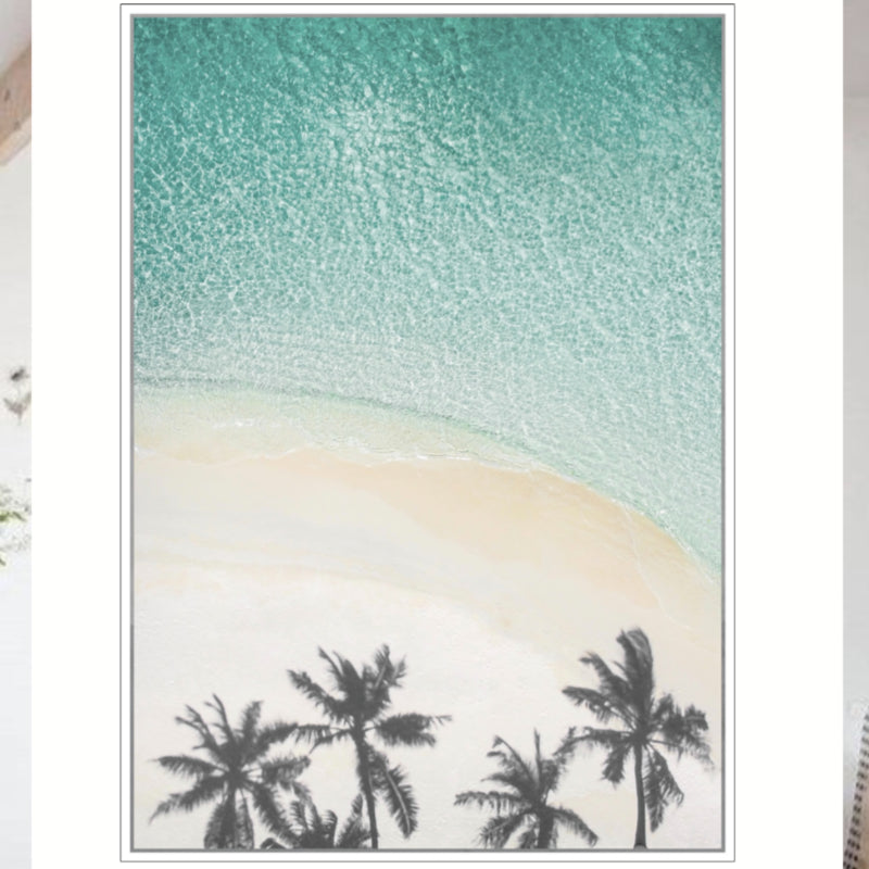coastal palm trees shadow 60x90cm canvas A0351
