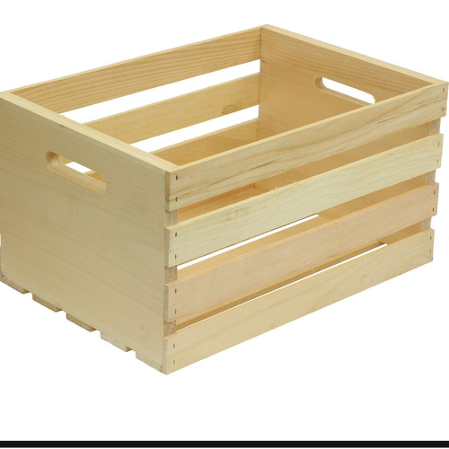 Wood crates storage large 30x40x30cm