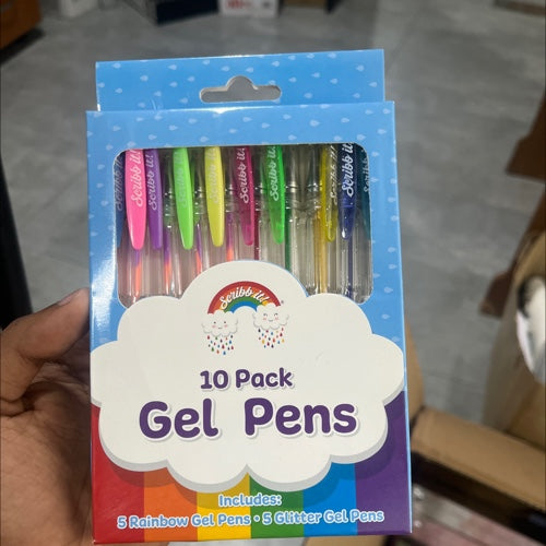 Scribb It Gel Pens - Pack of 10